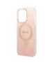 Guess set case + charger for iPhone 13 Pro 6,1&quot; GUBPP13LH4EACSP pink hard case 4G Print MagSafe 3666339103026