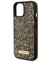 Guess case for iPhone 15 6,1&quot; GUHCP15SPFGSBSD yellow HC Rhinestone Metal Logo 3666339153526