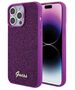 Guess case for iPhone 15 Pro Max 6,7&quot; GUHCP15XPMSDGSF fuschia HC PU Disco Script Metal 3666339173746