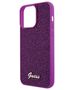 Guess case for iPhone 15 Pro Max 6,7&quot; GUHCP15XPMSDGSF fuschia HC PU Disco Script Metal 3666339173746