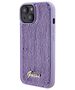 Guess case for iPhone 15 6,1&quot; GUHCP15SPSFDGSU purple HC Sequin Script Metal 3666339176228