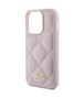 Guess case for iPhone 15 Pro Max 6,7&quot; GUHCP15XPSQSQSP pink HC PU Quilted Metal Logo 3666339149772