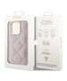 Guess case for iPhone 15 Pro Max 6,7&quot; GUHCP15XPSQSQSP pink HC PU Quilted Metal Logo 3666339149772