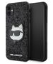 Karl Lagerfeld case for iPhone 11 / XR KLHCN61G2CPK black hardcase Glitter Choupette Patch 3666339170028