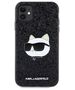 Karl Lagerfeld case for iPhone 11 / XR KLHCN61G2CPK black hardcase Glitter Choupette Patch 3666339170028