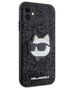 Karl Lagerfeld case for iPhone 11 / XR KLHCN61G2CPK black hardcase Glitter Choupette Patch 3666339170028