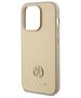 Guess case for iPhone 15 Pro 6,1&quot; GUHCP15LPS4DGPD gold HC PU 4G Metal Logo Strass 3666339151027