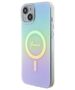 Guess case for iPhone 15 Plus 6.7&quot; GUHMP15MHITSQ turquoise hardcase IML Iridescent MagSafe 3666339154936