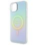 Guess case for iPhone 15 Plus 6.7&quot; GUHMP15MHITSQ turquoise hardcase IML Iridescent MagSafe 3666339154936