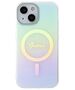 Guess case for iPhone 15 6.1&quot; GUHMP15SHITSQ turquoise hardcase IML Iridescent MagSafe 3666339154929