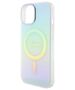 Guess case for iPhone 15 6.1&quot; GUHMP15SHITSQ turquoise hardcase IML Iridescent MagSafe 3666339154929