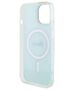 Guess case for iPhone 15 6.1&quot; GUHMP15SHITSQ turquoise hardcase IML Iridescent MagSafe 3666339154929