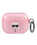 Karl Lagerfeld case for AirPods Pro KLAPUKHGP pink Glitter Karl`s Head 3666339030322