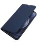 Case IPHONE 13 MINI with a flip Dux Ducis Skin Leather navy blue 6934913048900