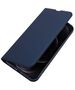 Case IPHONE 13 PRO MAX with a flip Dux Ducis Skin Leather navy blue 6934913047019