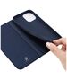 Case IPHONE 13 PRO MAX with a flip Dux Ducis Skin Leather navy blue 6934913047019