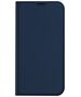 Case IPHONE 13 PRO MAX with a flip Dux Ducis Skin Leather navy blue 6934913047019