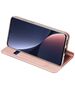 Case XIAOMI 12 PRO with a Flip Dux Ducis Skin Leather light pink 6934913041536