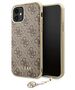 Original Case IPHONE 11 Guess Hard Case 4G Charms Collection (GUHCN61GF4GBR) brown 3700740468081