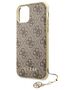 Original Case IPHONE 11 Guess Hard Case 4G Charms Collection (GUHCN61GF4GBR) brown 3700740468081