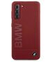 Original Case SAMSUNG GALAXY S21 BMW Hardcase Silicone Signature Logo (BMHCS21SSLBLRE) red 3700740497418