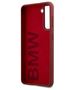 Original Case SAMSUNG GALAXY S21 BMW Hardcase Silicone Signature Logo (BMHCS21SSLBLRE) red 3700740497418