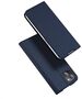 Case IPHONE 14 PLUS with a Flip Dux Ducis Skin Leather navy blue 6934913035085