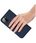 Case IPHONE 14 PLUS with a Flip Dux Ducis Skin Leather navy blue 6934913035085