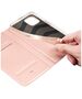 Case IPHONE 14 PLUS with a Flip Dux Ducis Skin Leather light pink 6934913035092