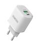 Wall Charger 30W 1x USB type C PD 1x USB QC Duzzona T2 white 6934913042489