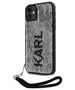 Original Case IPHONE 11 Karl Lagerfeld Hardcase Sequins Cord (KLHCN61PSQRKS) silver 3666339128029