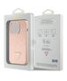 Original Case APPLE IPHONE 15 PRO MAX Guess Hardcase Croco Triangle Metal Logo (GUHCP15XPCRTHCP) pink 3666339152291