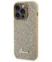 Original Case IPHONE 14 PRO Guess Hardcase Disco Metal Script (GUHCP14LPMSDGSD) gold 3666339173555