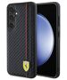 Original Case SAMSUNG GALAXY S24+ Ferrari Hardcase Carbon Printed Line (FEHCS24MN3DUR) black 3666339242459