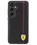 Original Case SAMSUNG GALAXY S24+ Ferrari Hardcase Carbon Printed Line (FEHCS24MN3DUR) black 3666339242459