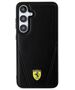 Original Case SAMSUNG GALAXY S24 Ferrari Hardcase Hot Stamp V Lines MagSafe (FEHMS24SP3BAK) black 3666339242473