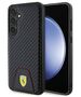 Original Case SAMSUNG GALAXY S24+ Ferrari Hardcase Carbon Stitched Bottom (FEHCS24MN3PUK) black 3666339242572