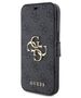 Original Case IPHONE 13 / 14 / 15 Guess Book 4G Metal Gold Logo (GUBKP15S4GMGGR) gray 3666339194383