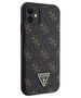 Original Case IPHONE 11 Guess Hardcase 4G Triangle Metal Logo (GUHCN61PG4GPK) black 3666339225667