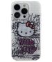 Original Case IPHONE 14 PRO Hello Kitty Hardcase IML Kitty On Bricks Graffiti (HKHCP14LHDGPHT) white 3666339188658