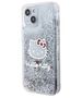 Original Case IPHONE 13 / 14 / 15 Hello Kitty Hardcase Liquid Glitter Charms Kitty Head (HKHCP14SLIKHET) silver 3666339186166