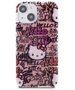 Original Case IPHONE 13 / 14 / 15 Hello Kitty Hardcase IML Tags Graffiti (HKHCP15SHDGPTP) pink 3666339188412