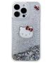 Original Case APPLE IPHONE 15 PRO MAX Hello Kitty Hardcase Liquid Glitter Charms Kitty Head (HKHCP15XLIKHET) silver 3666339186234