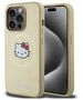 Original Case IPHONE 14 PRO Hello Kitty Hardcase Leather Kitty Head MagSafe (HKHMP14LPGHCKD) gold 3666339189044