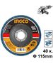 Ingco Δίσκος Λείανσης Φίμπερ για Inox k40 115mm Fdz1151 6941640160911 έως 12 Άτοκες Δόσεις