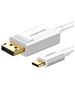 Cabel USB-C UGREEN Display Port 1,5m (white) 6957303844203