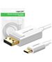 Cabel USB-C UGREEN Display Port 1,5m (white) 6957303844203