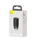 Baseus wall charger GaN2 Lite PD 65W 1x USB-C 1x USB black 6953156294479