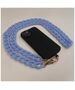 Phone chain long matte light blue 5907457744561