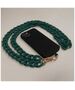 Phone chain long matte dark green 5907457744554